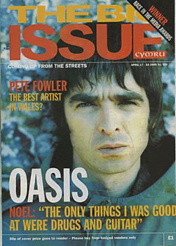 Oasis The Big Issue - January 1999/April 2000 UK Magazine 4-10 JAN